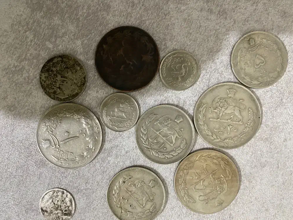 سکه پهلوی نقره|کلکسیون سکه، تمبر، اسکناس|تبریز, |دیوار