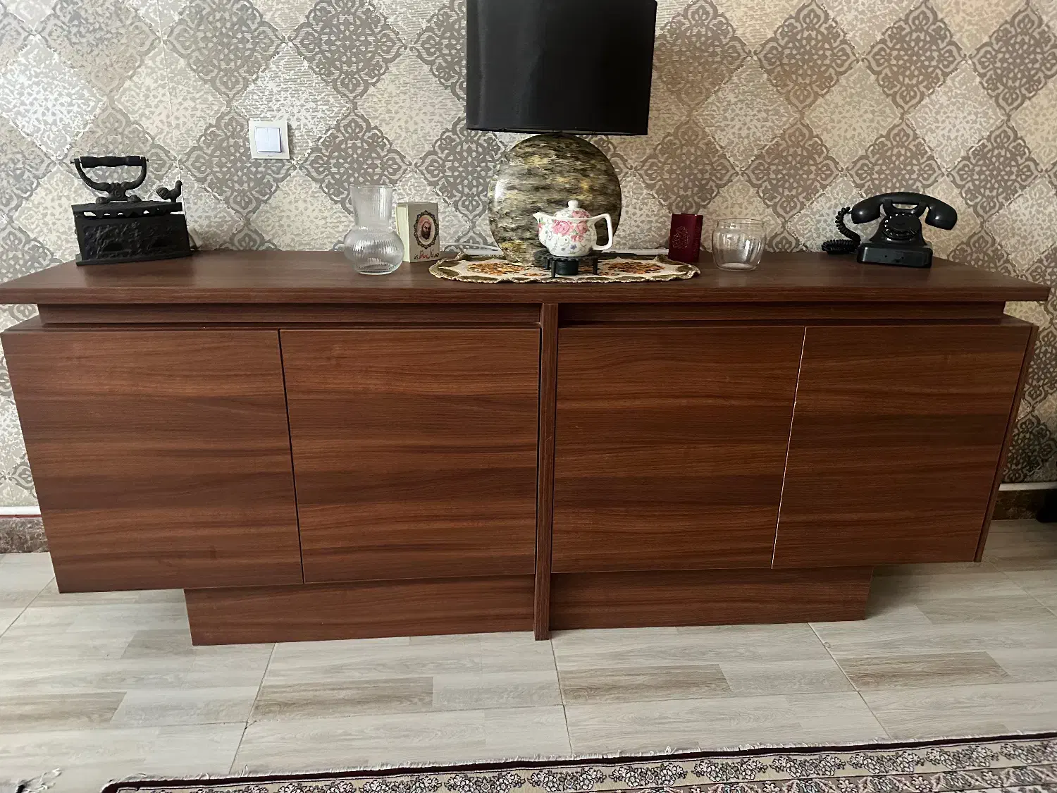 کنسول کیش چوب|بوفه، ویترین، کنسول|اندیشه, اندیشه فاز ۴|دیوار