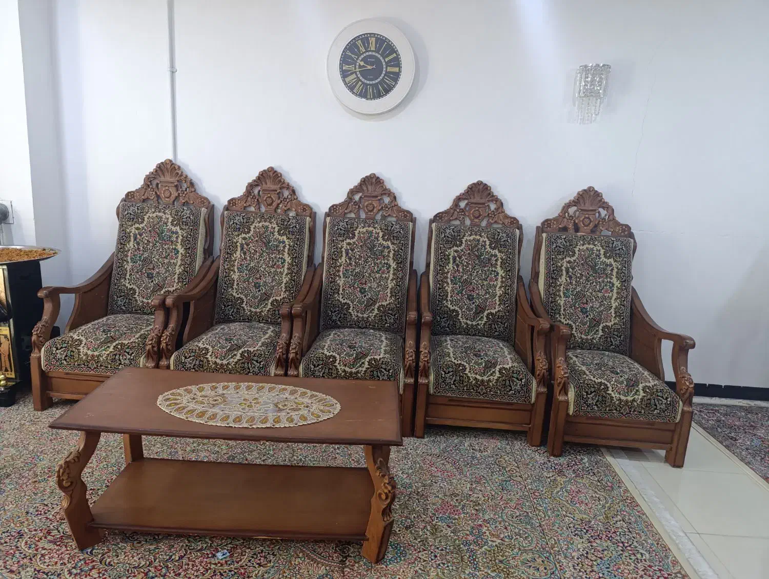 ست مبل و میز ناهار خوری هشت نفره قالی|مبلمان خانگی و میز عسلی|رفسنجان, |دیوار