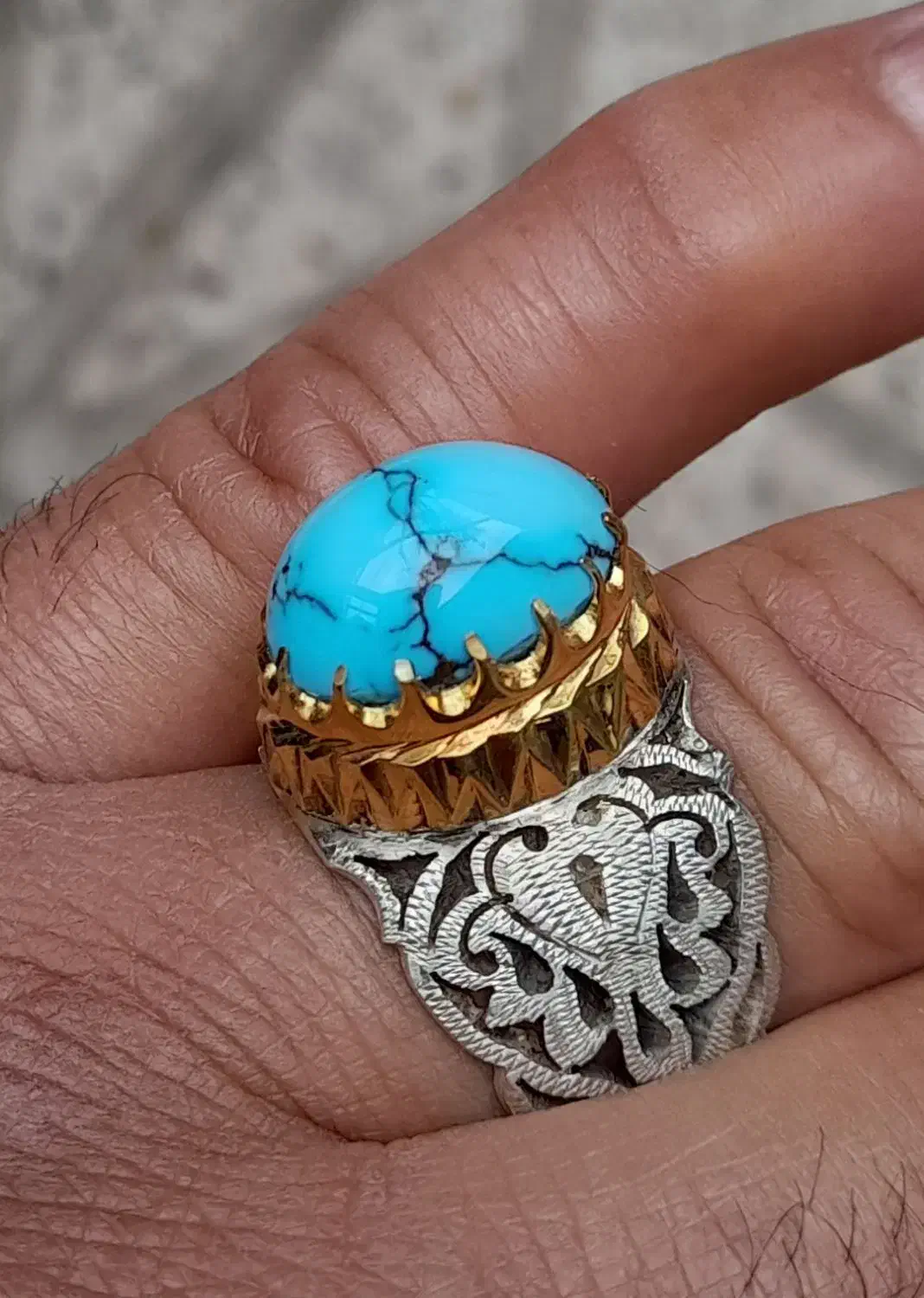 انگشتر فیروزه نیشابوری|جواهرات|مشهد, سجاد شهر|دیوار