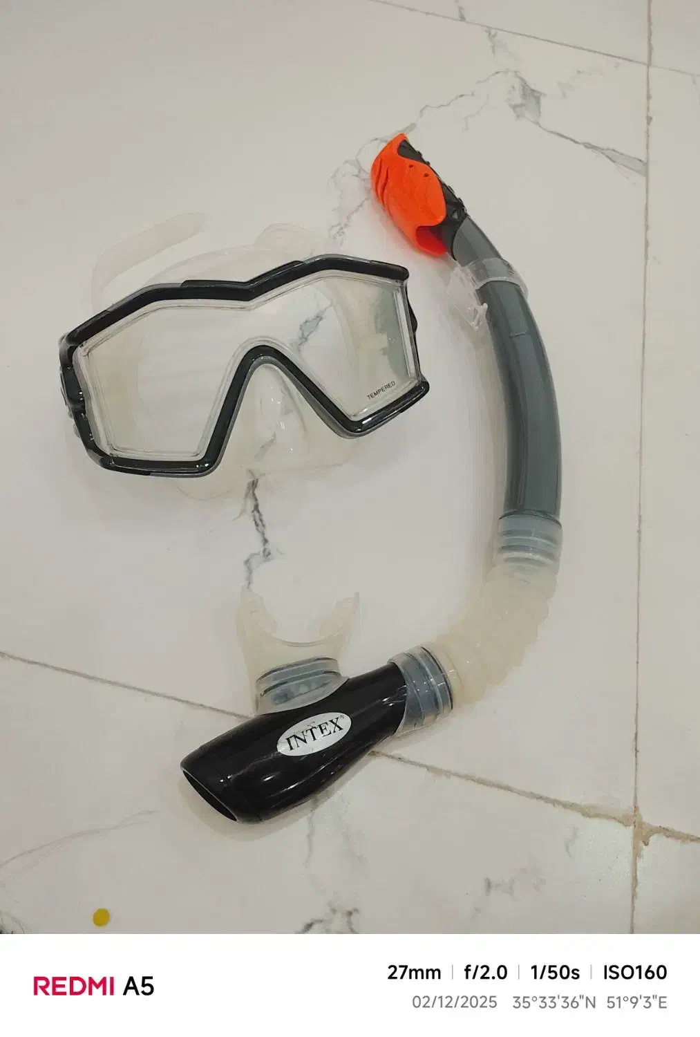 ماسک و اسنورکل برندرنتکس|تجهیزات ورزشی|نسیم‌شهر, |دیوار