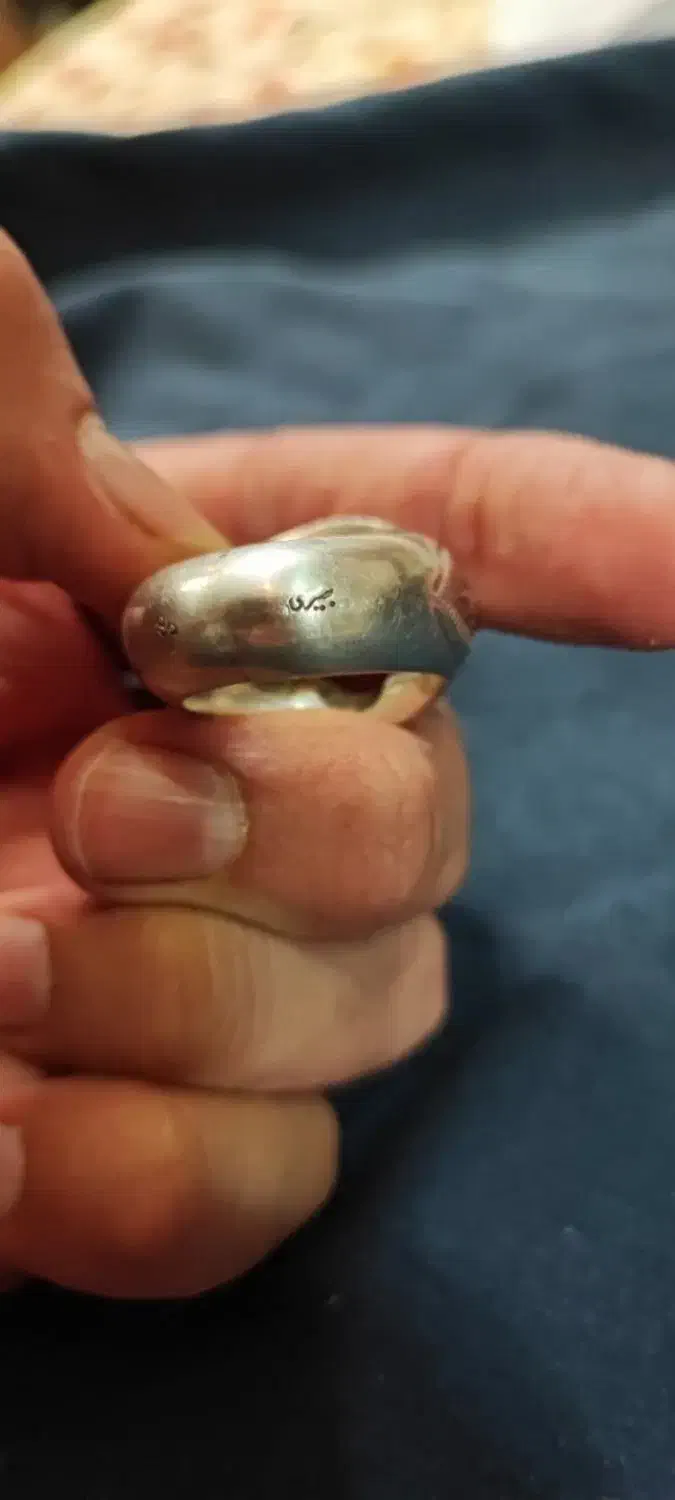 انگشتر عقیق دست ساز رکاب استاد بصیری|جواهرات|کاشان, باغ فین|دیوار