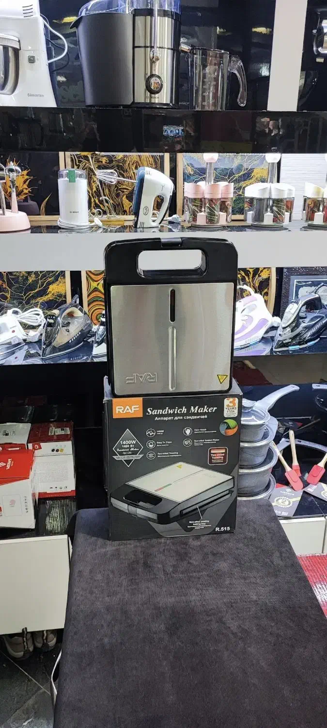 ساندویچ ساز ساندویچ میکر ۱۴۰۰ وات راف RAF|اجاق گاز و لوازم برقی پختوپز|تبریز, |دیوار