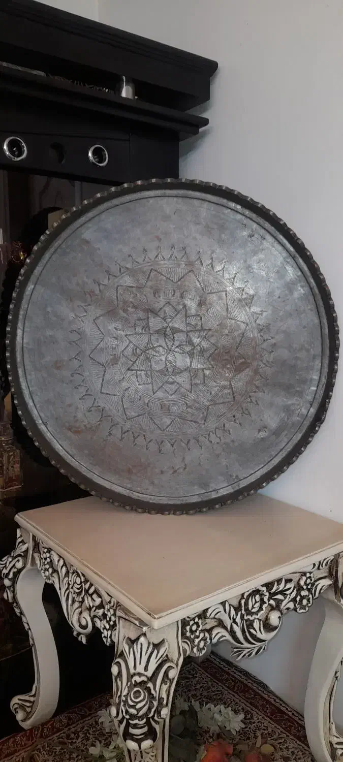 سینی مسی قدیمی ، هدیه شب یلدا|کلکسیون اشیاء عتیقه|تهران, افسریه جنوبی|دیوار