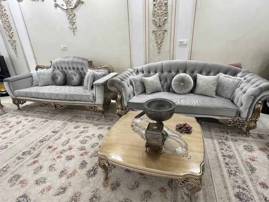 مبل هشت نفره با نهارخوری ست|مبلمان خانگی و میز عسلی|یزد, |دیوار