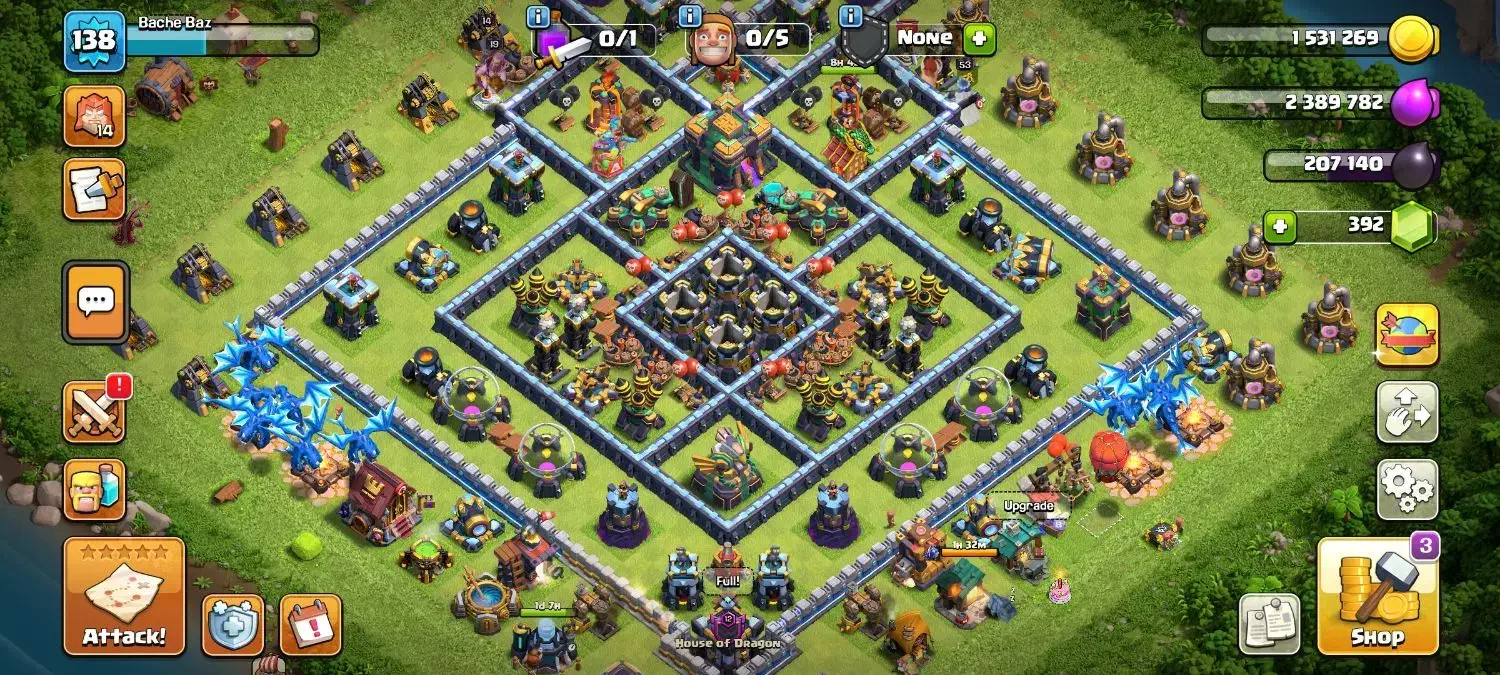 اکانت کلش 13مکس و نیمه مکس 14|کنسول، بازی ویدئویی و آنلاین|چالوس, |دیوار