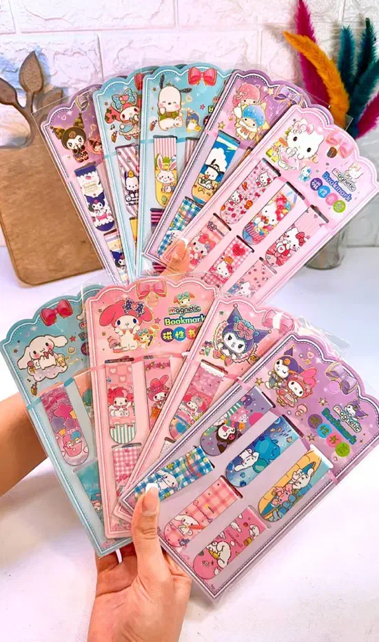 بوک مارک مگنتی دانش آموزی، طرح کرومی و سانریو|لوازم التحریر|قم, سالاریه|دیوار