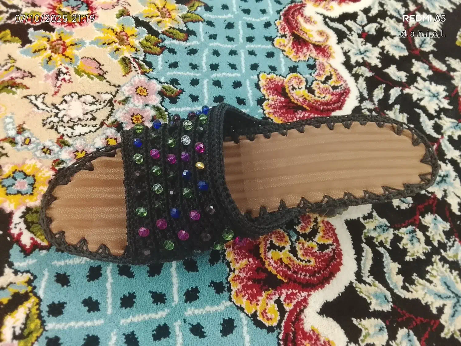 دمپایی دست بافت زنانه|کیف، کفش، کمربند|یاسوج, |دیوار