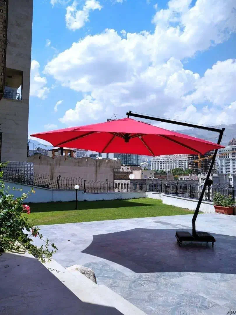 چتر سایه بان چادر پایه کنار آهنی وینچ دستی|صندلی و نیمکت|فیروزکوه, |دیوار