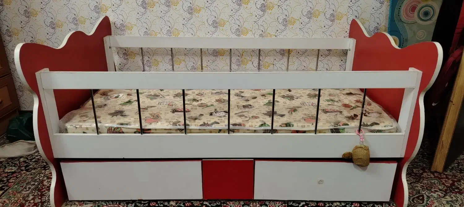 تخت گهواره ای کودک|تخت و سرویس خواب|کرمان, |دیوار