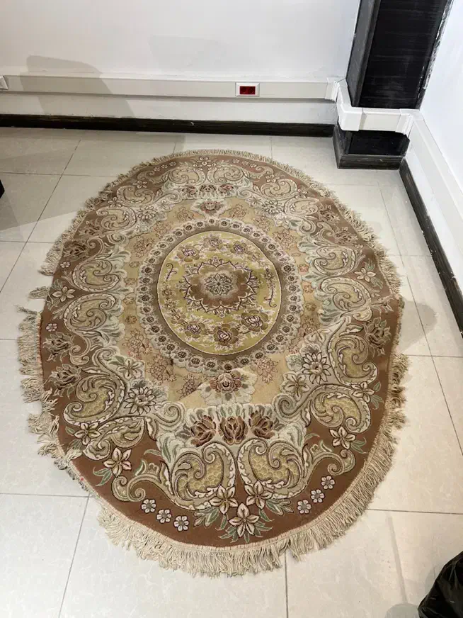 فرش دستباف بیضی|فرش|کیش, |دیوار