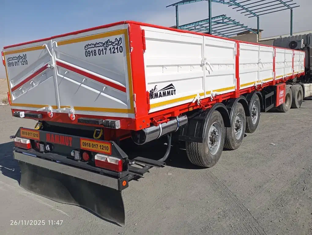 فروش تریلی کمپرسی لبه دار کفی تیغه کانتین|قطعات یدکی و لوازم جانبی|شیراز, سفیرشمالی|دیوار