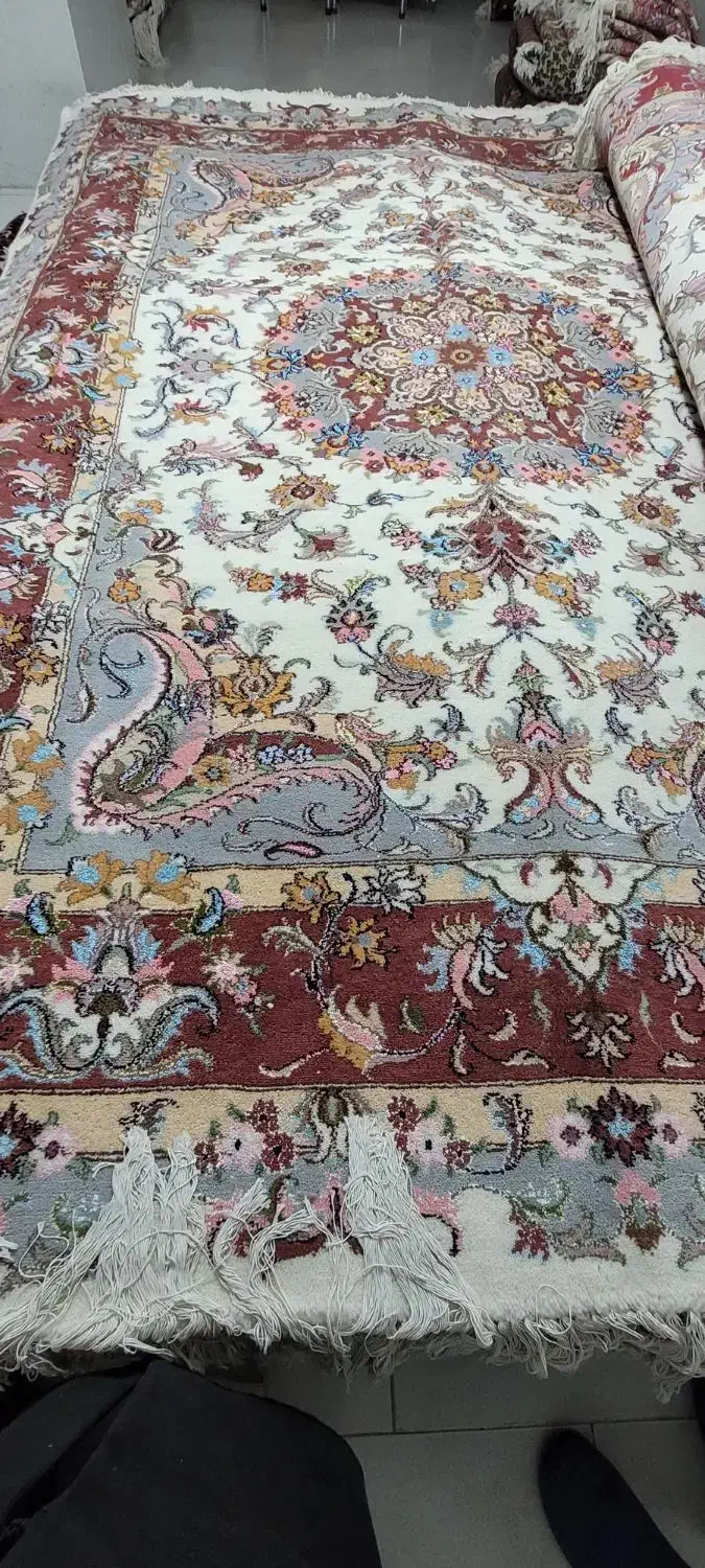 یک جفت فرش ۹متری سالاری گل ابریشم|فرش|مراغه, |دیوار