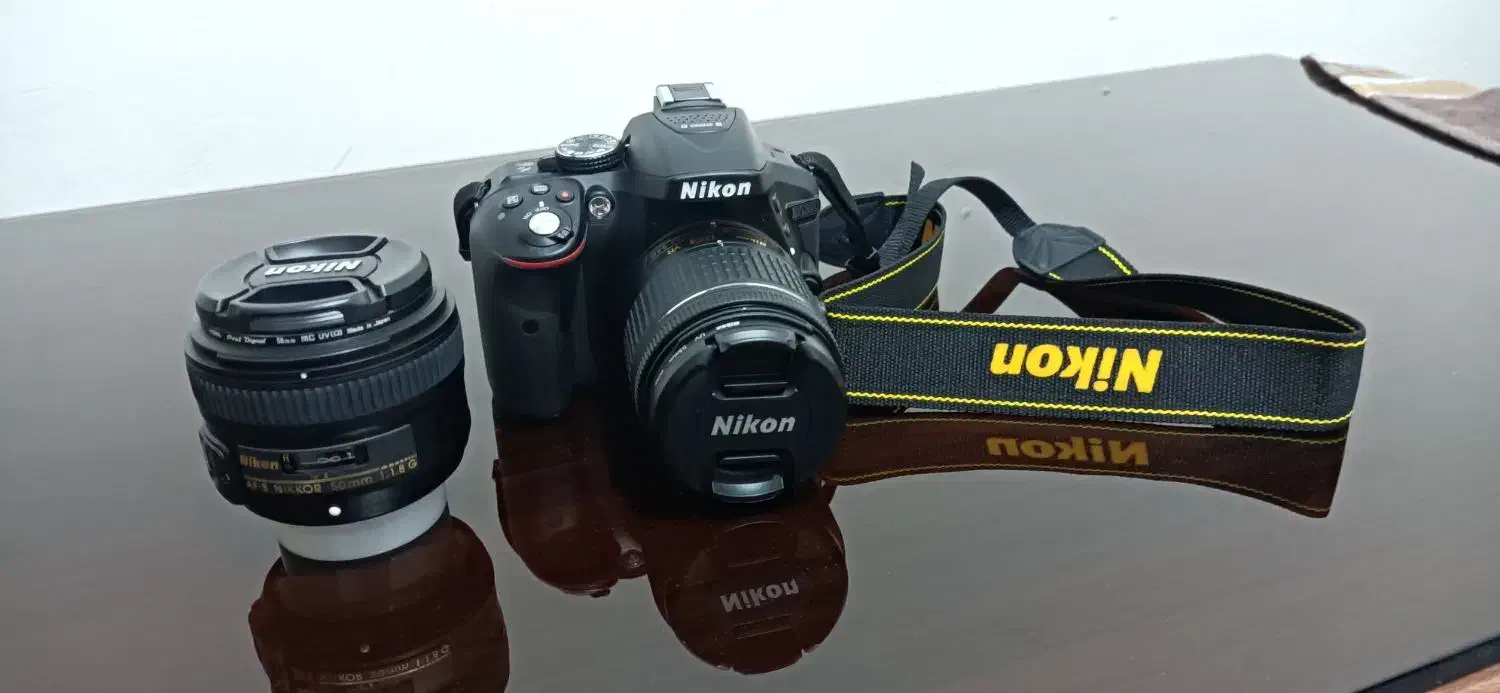 دوربین نیکون D5300 و دو عدد لنز 50mm و 18-55|دوربین عکاسی و فیلم‌برداری|پرند, فاز ۴|دیوار