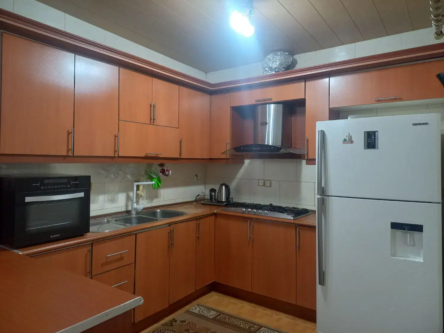 کابینت ام دی اف همراه با هودو گاز رو میزی|مصالح و تجهیزات ساختمان|بندر انزلی, نوروزی|دیوار