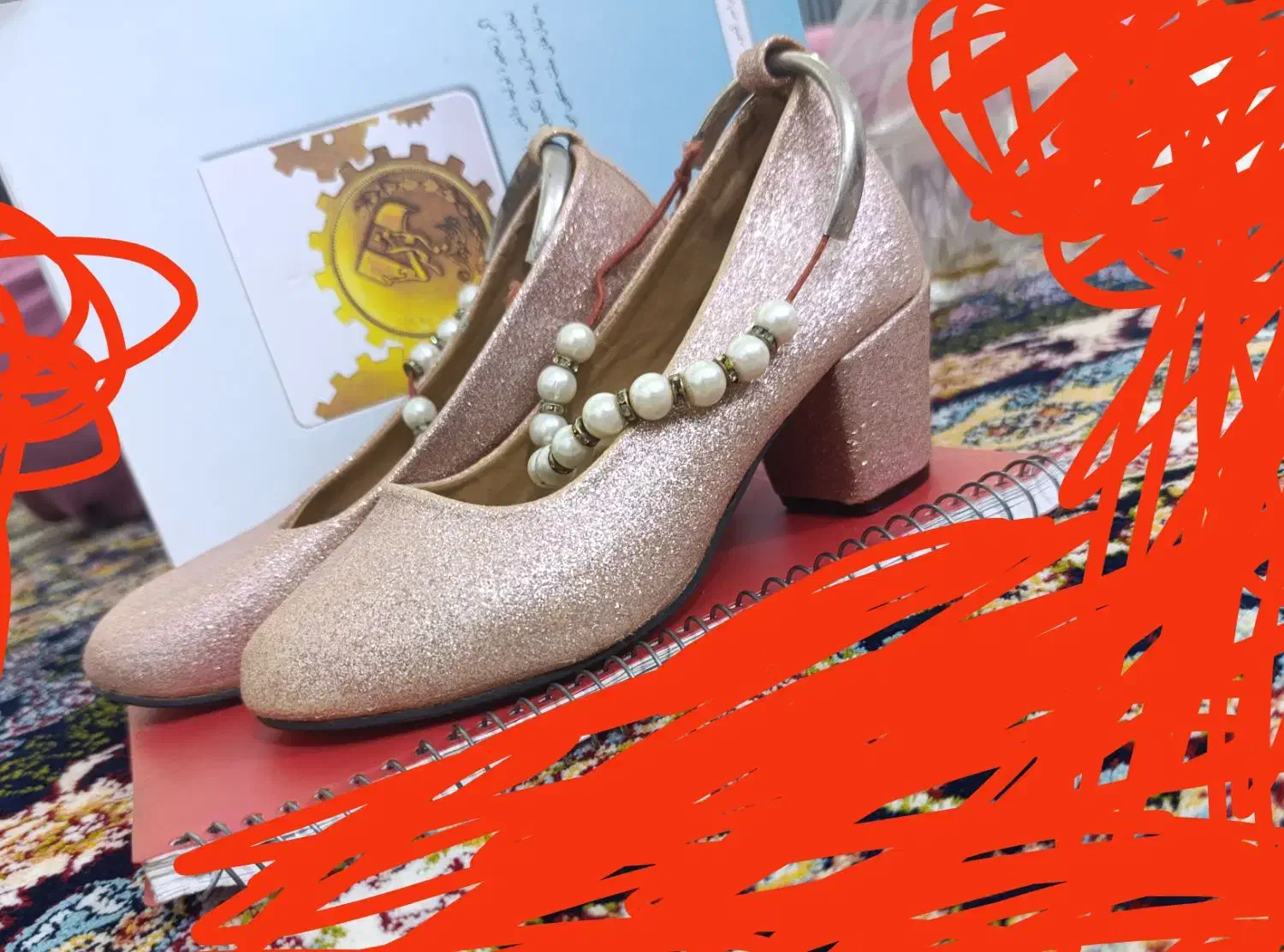 کفش مجلسی دخترانه|کیف، کفش، کمربند|نهاوند, |دیوار