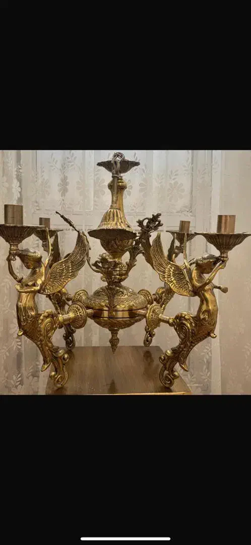 لوستر برنزی|لوستر و چراغ آویز|اردبیل, |دیوار