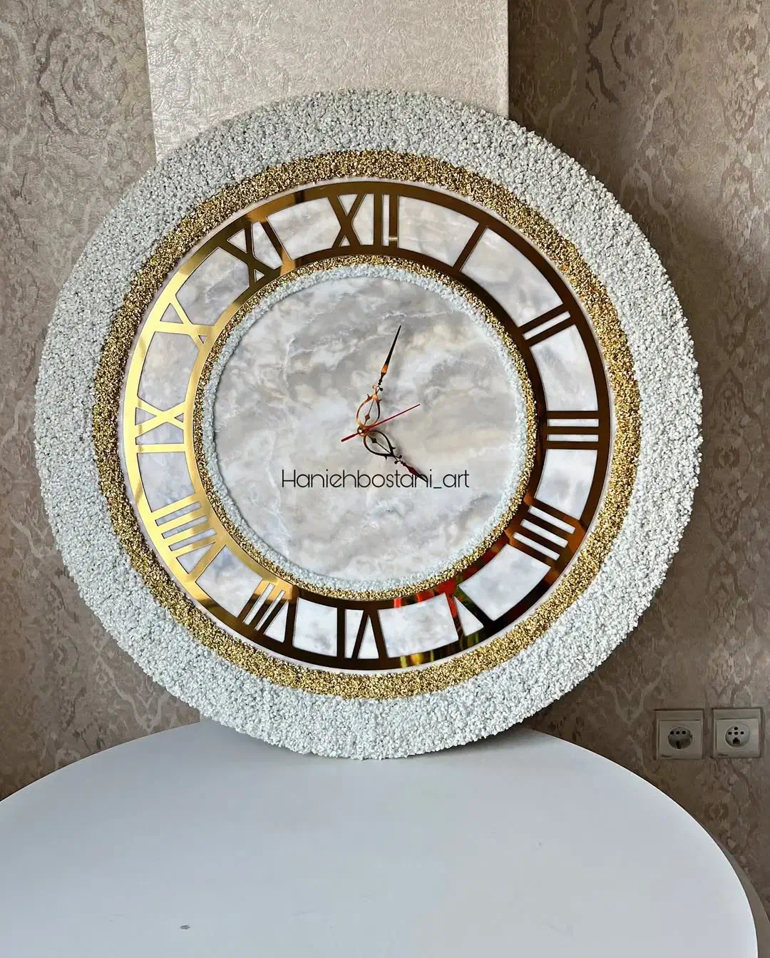 ساعت دیواری رزین|ساعت دیواری و تزئینی|آباده, |دیوار