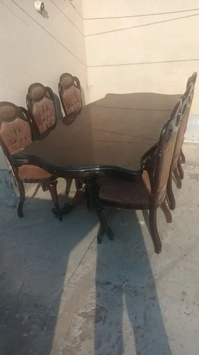 میز ناهارخوری ۶ نفره. میز جلو مبلی و عسلی|میز و صندلی غذاخوری|اسلامشهر, شهرک قائمیه|دیوار