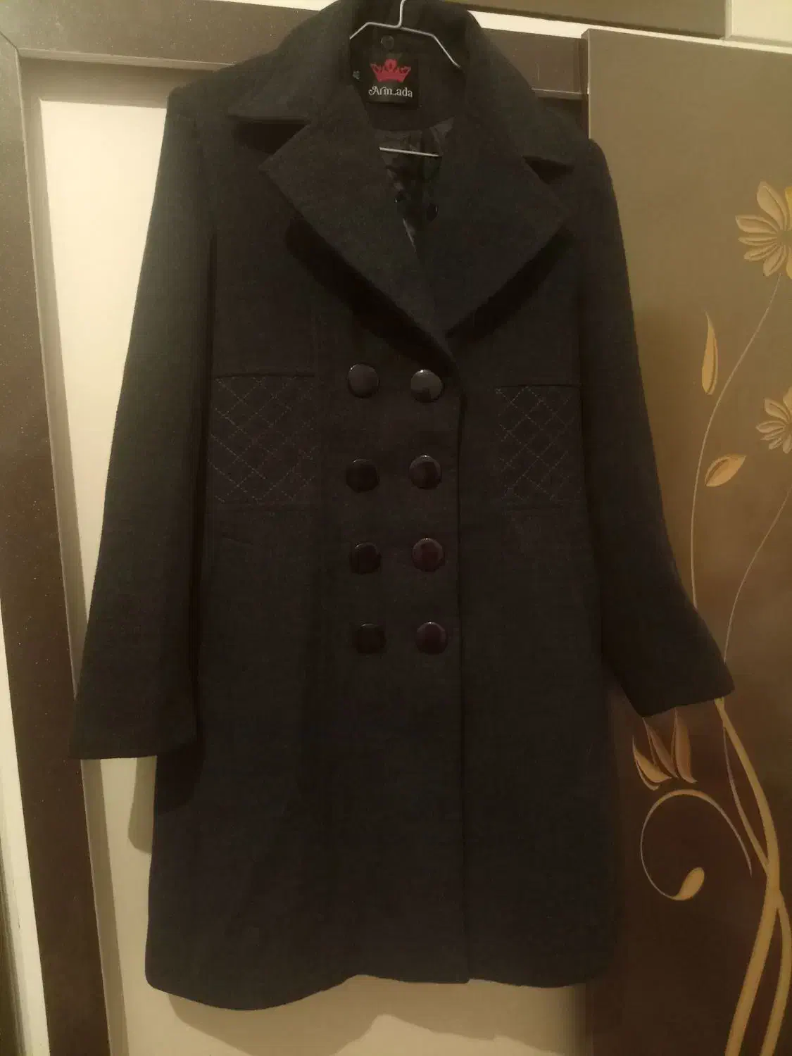 پالتو پشم اصل زنانه 48|لباس|ملکان, |دیوار