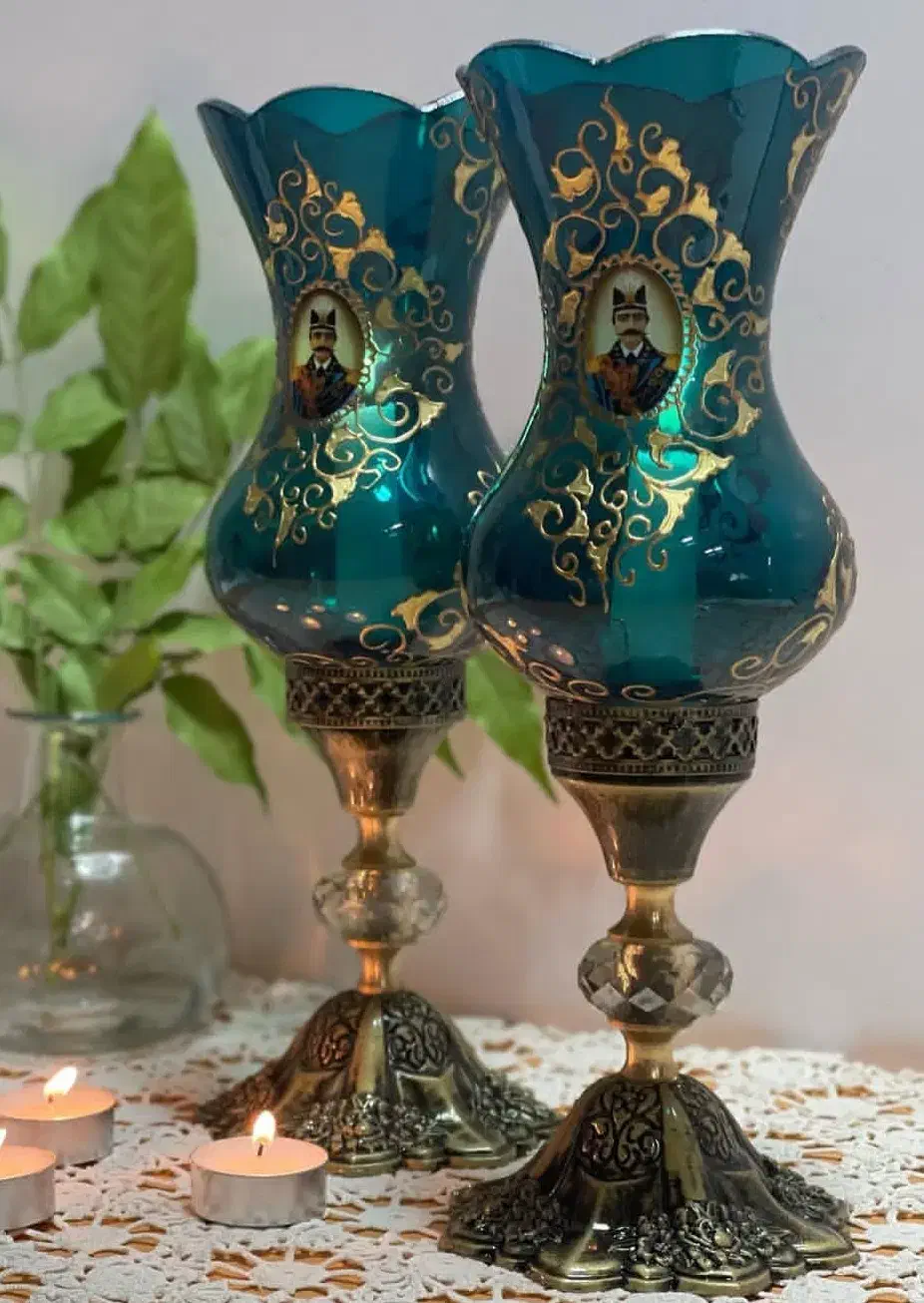 لوستر آباژور شمعدان دست ساز|لوستر و چراغ آویز|چالوس, |دیوار