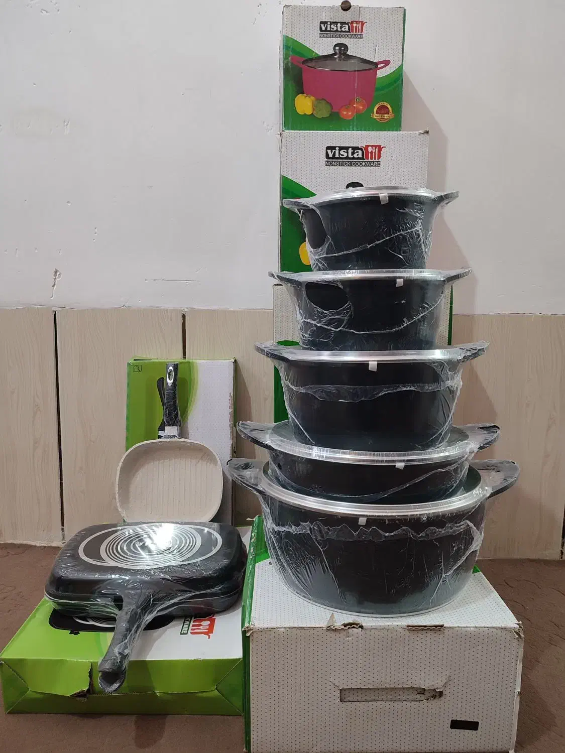 قابلمه 12پارچه ویستا|ظروف پختوپز|شهرضا, |دیوار