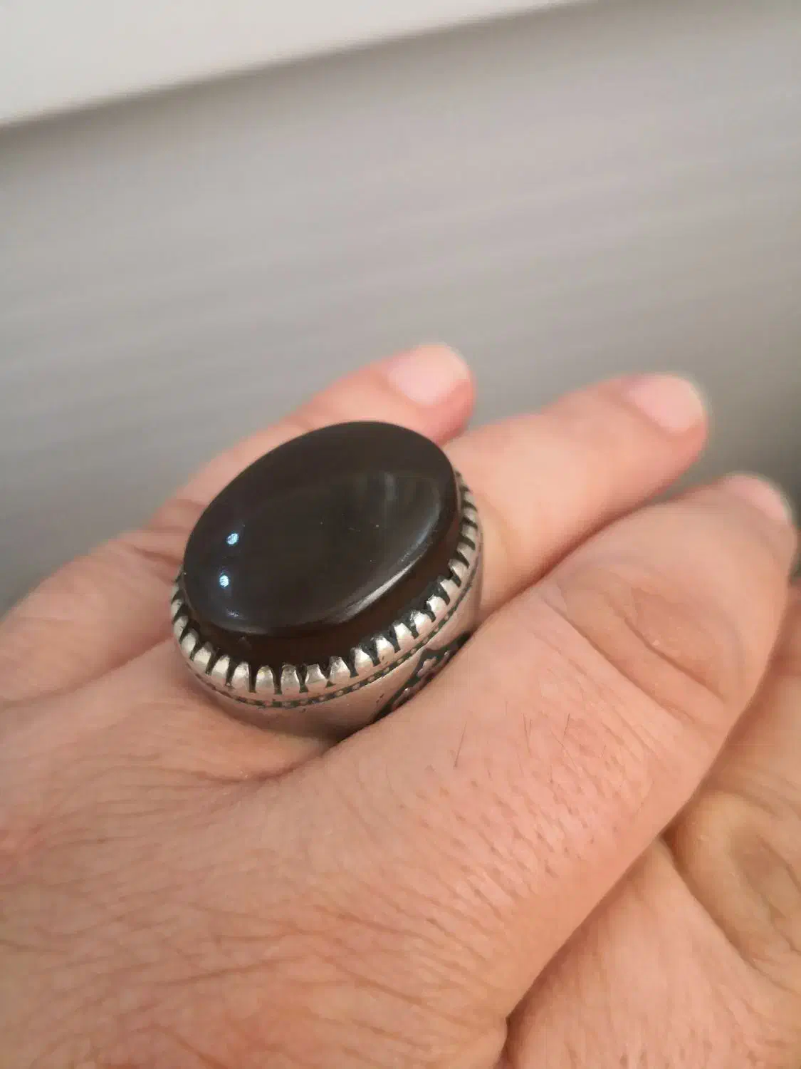 انگشتر عقیق کرزی و زمرد جی|جواهرات|کرج, حیدرآباد|دیوار