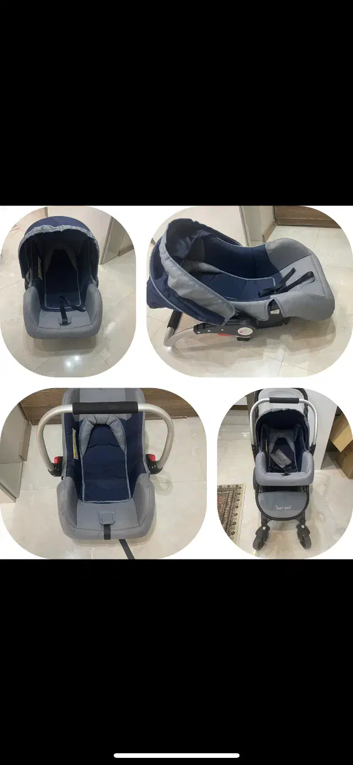 ست گالسکه،کریر و روروک برند مونامی در حد نو|کالسکه و لوازم جانبی|شیراز, احمدی جنوبی|دیوار