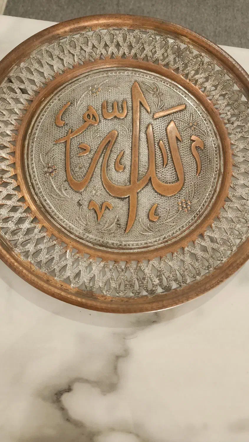 دیوار کوب مسی|کلکسیون اشیاء عتیقه|شیراز, شهرک امیر کبیر|دیوار
