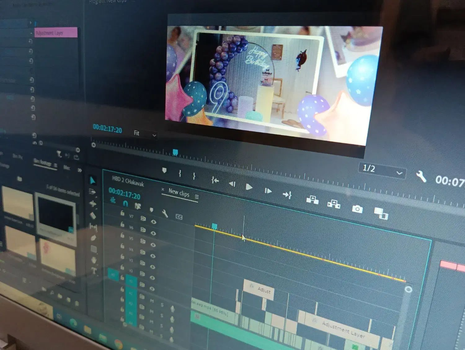 کلیپ تولد کودک خانه بازی و ... تدوین و میکس فیلم|خدمات پذیرایی، مراسم|رشت, ساغری سازان|دیوار