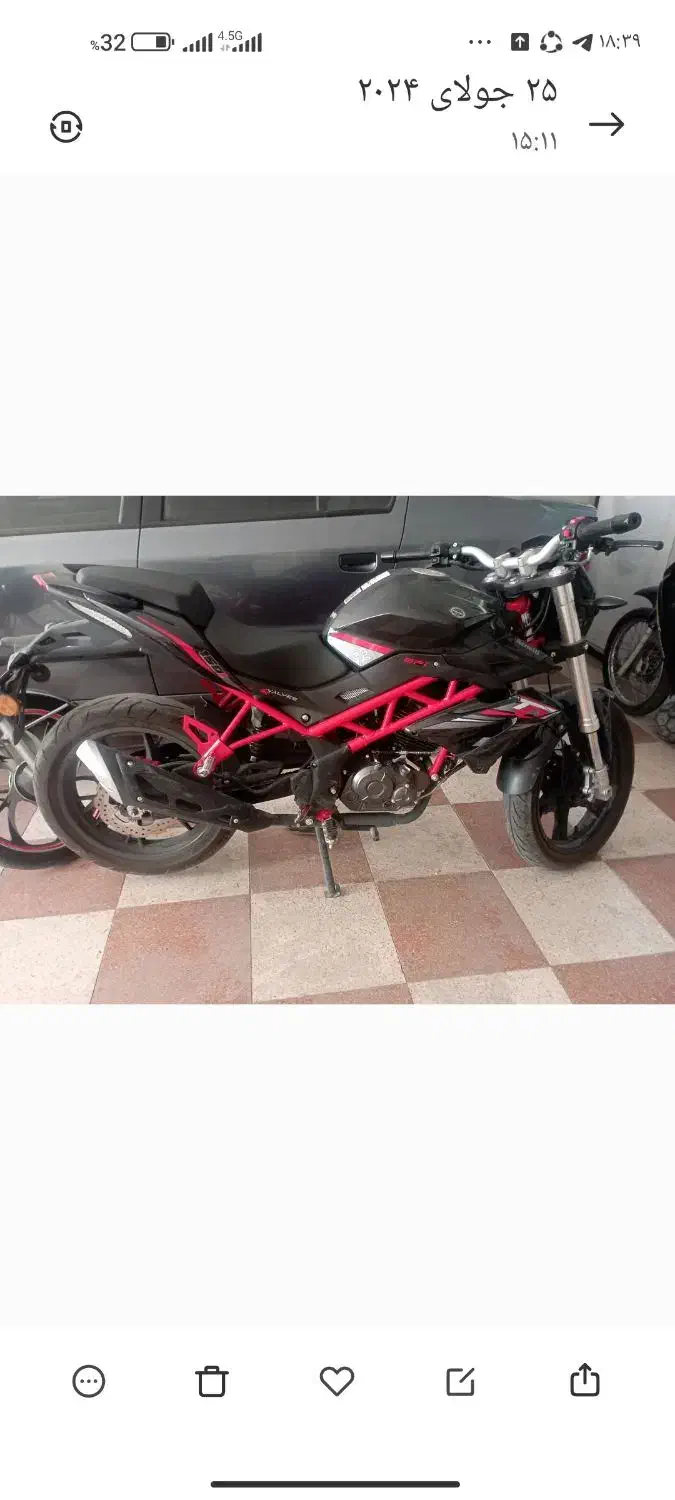 موتور بنلی ۱۵۰ نیو فیس|موتورسیکلت|اصفهان, مصلی|دیوار