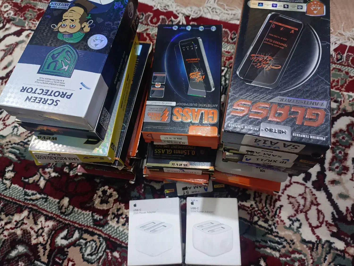 گلس و کله شارژ ایفون اورجینال|لوازم جانبی موبایل و تبلت|تبریز, |دیوار