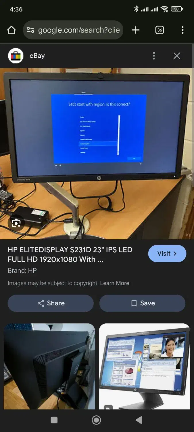 elite display Hp s231d|قطعات و لوازم جانبی رایانه|تهران, بازار|دیوار