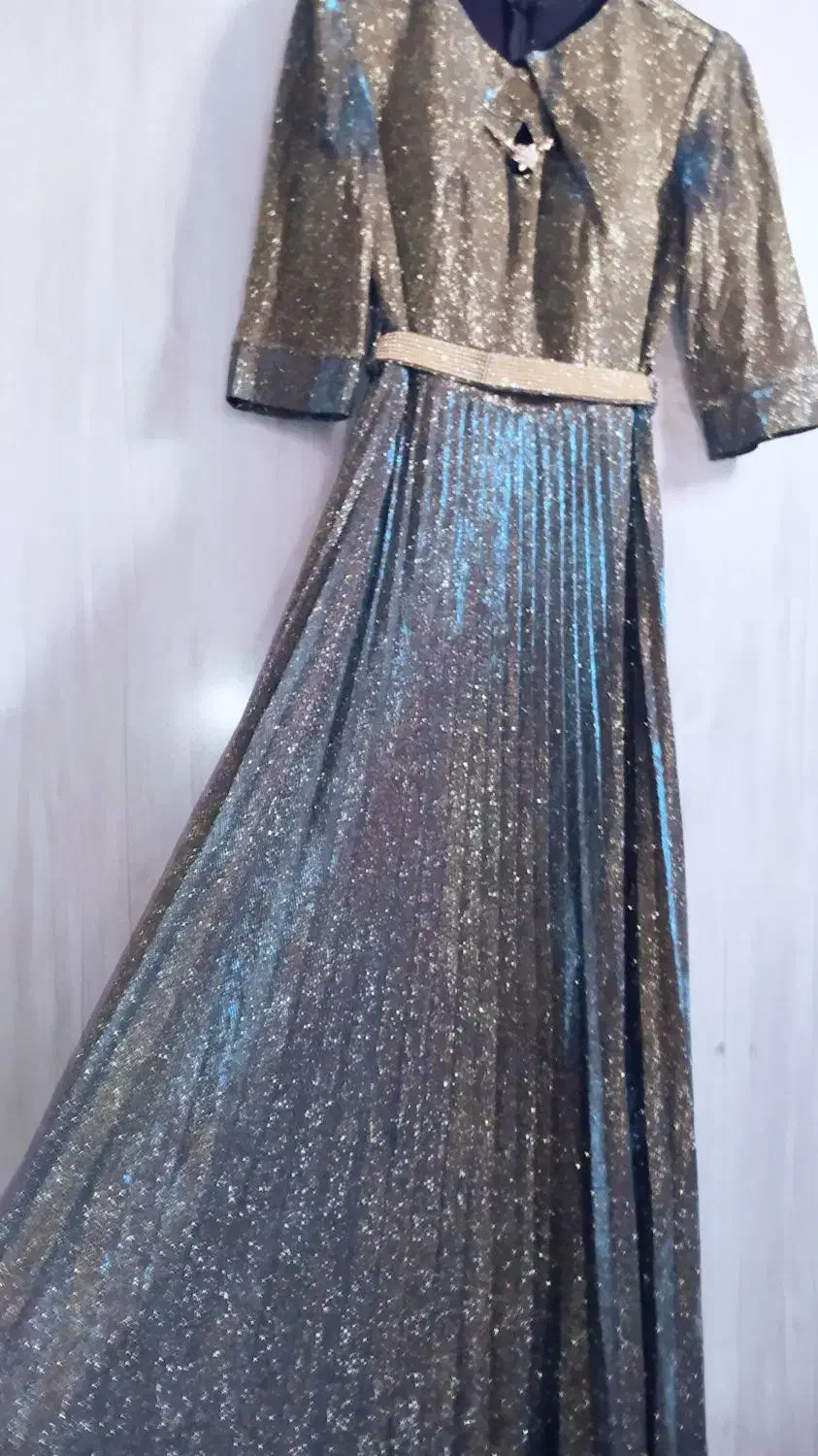 لباس مجلسی بلند لمه هفت رنگ سبک جدید و شیک|لباس|محمدشهر, جعفرآباد|دیوار