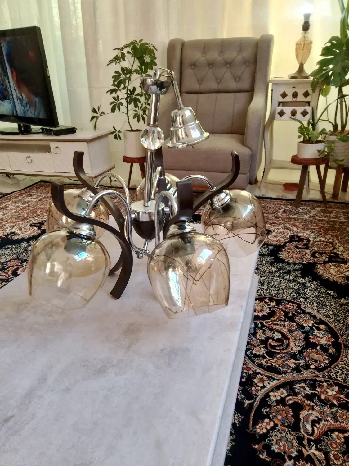 لوستر حباب دار شیک|لوستر و چراغ آویز|شاهین‌شهر, عطار|دیوار