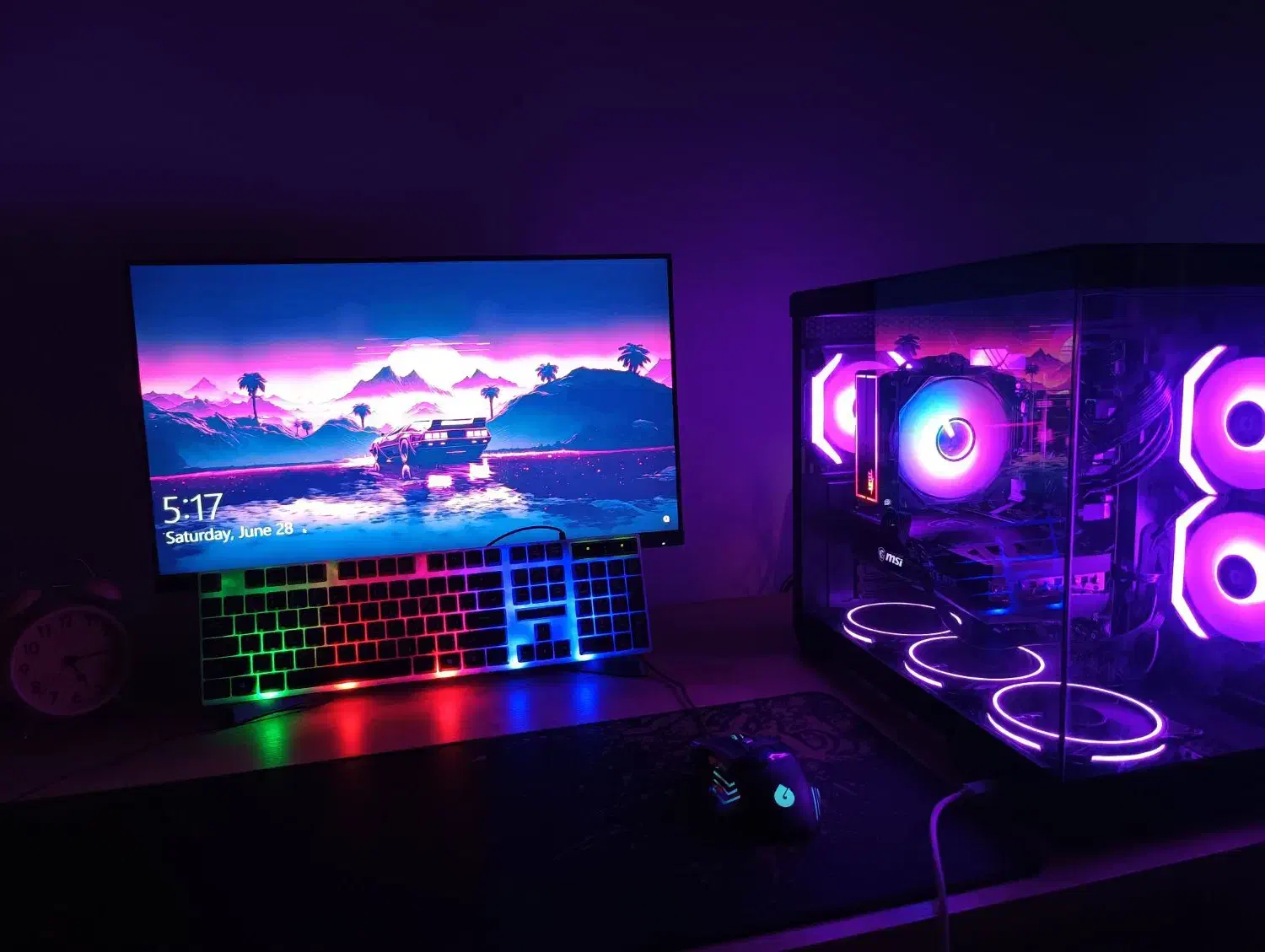سیستم گیمینگ و رندرینگ full RGB|رایانه رومیزی|بوکان, |دیوار