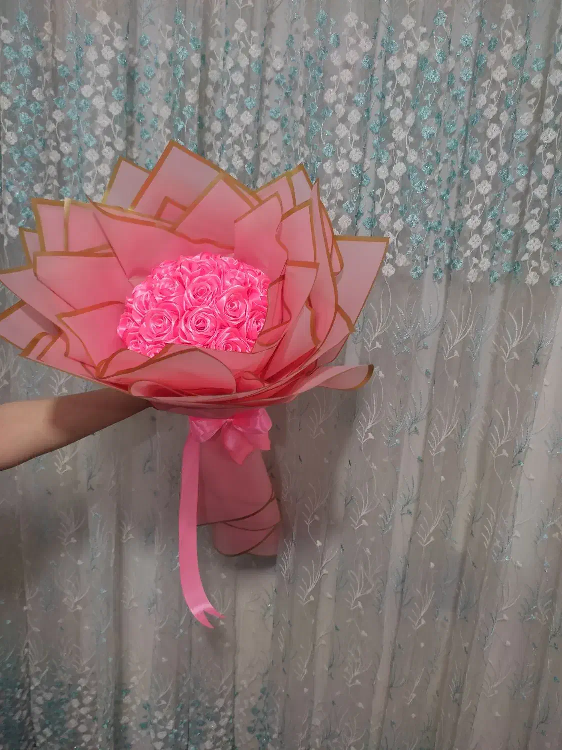 گل رز بانی|گل مصنوعی|قم, قلعه کامکار|دیوار