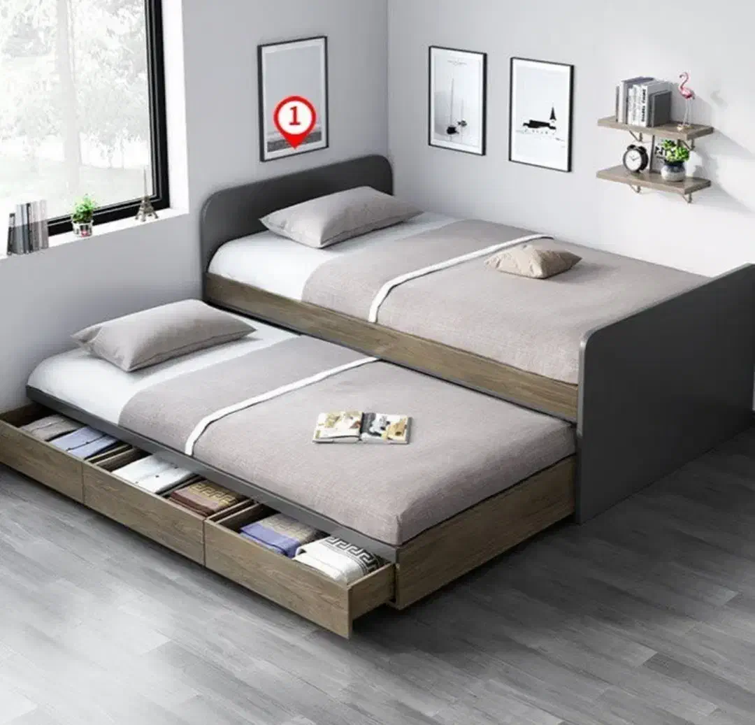 سرویس تخت خواب دوطبقه مدل فلورا|تخت و سرویس خواب|تبریز, |دیوار