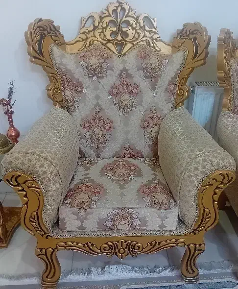 مبل سلطنتی ۹ نفره|مبلمان خانگی و میز عسلی|رباط‌کریم, رباط‌کریم|دیوار