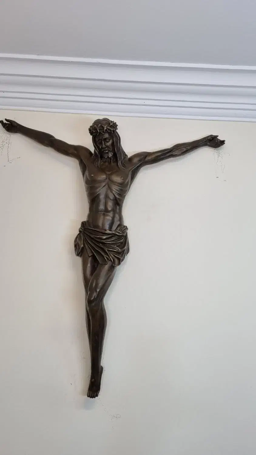 مجسمه برنزی مسیح|مجسمه، تندیس، ماکت|تهران, فردوسی|دیوار