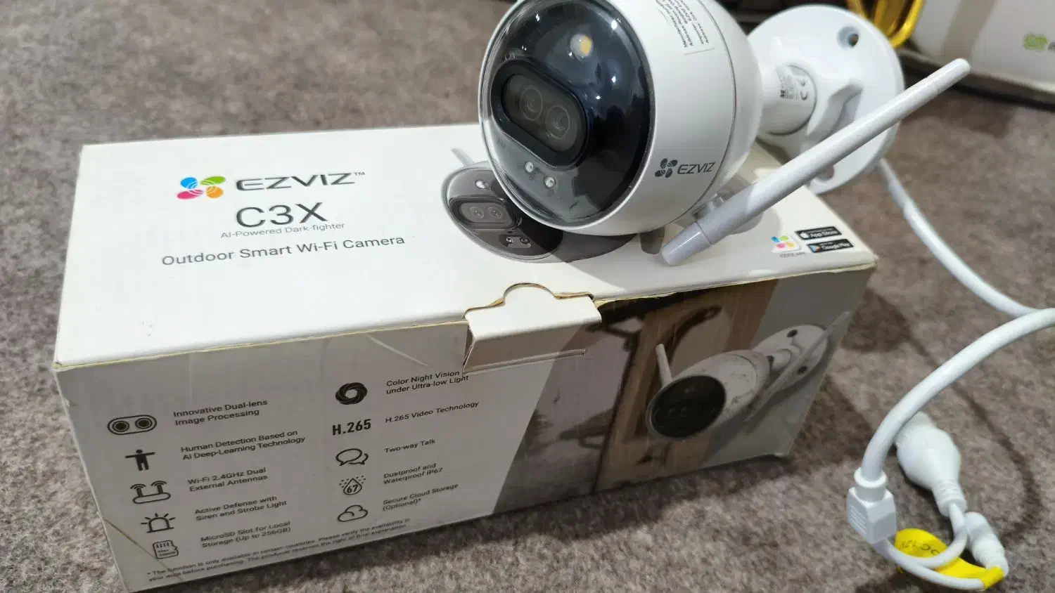 دوربین‌ دو‌ لنز با دید در شب رنگی ezviz c3x آکبند|دوربین مداربسته|پیرانشهر, |دیوار