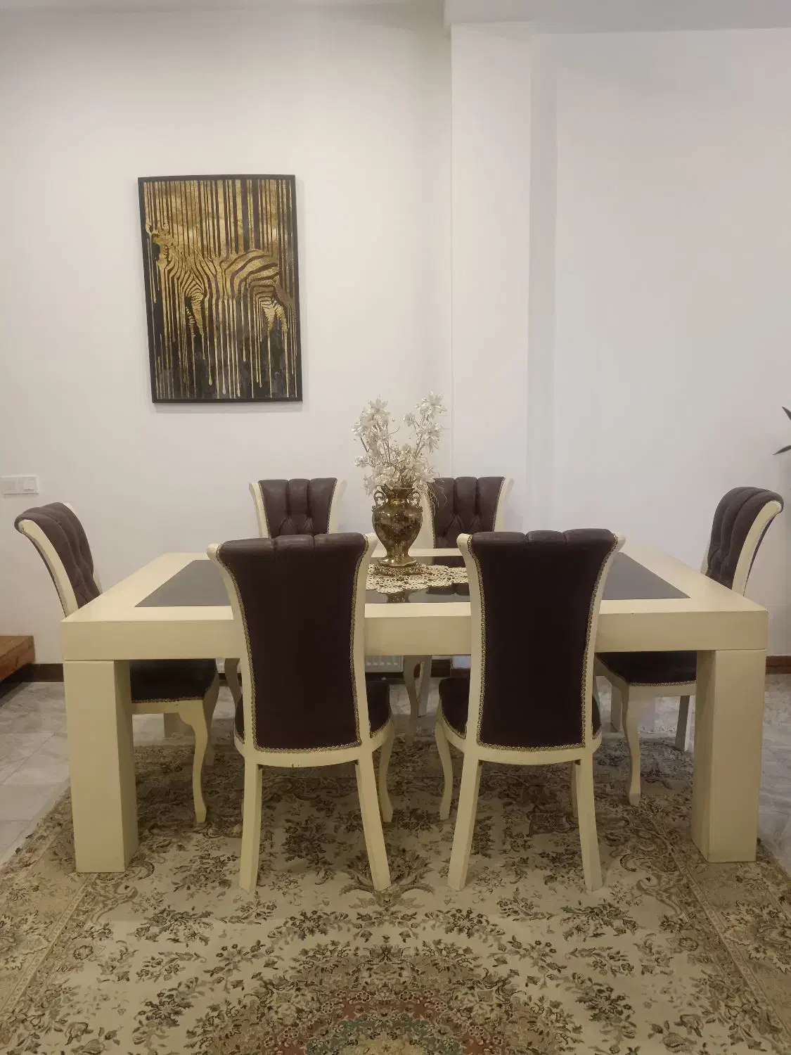 میزناهارخوری چوبی ۶نفره|میز و صندلی غذاخوری|نوشهر, |دیوار