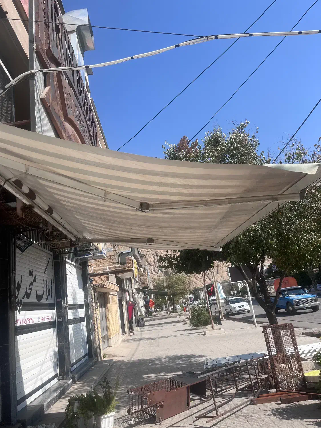 سایبان برقی|فروشگاه و مغازه|زرقان, |دیوار