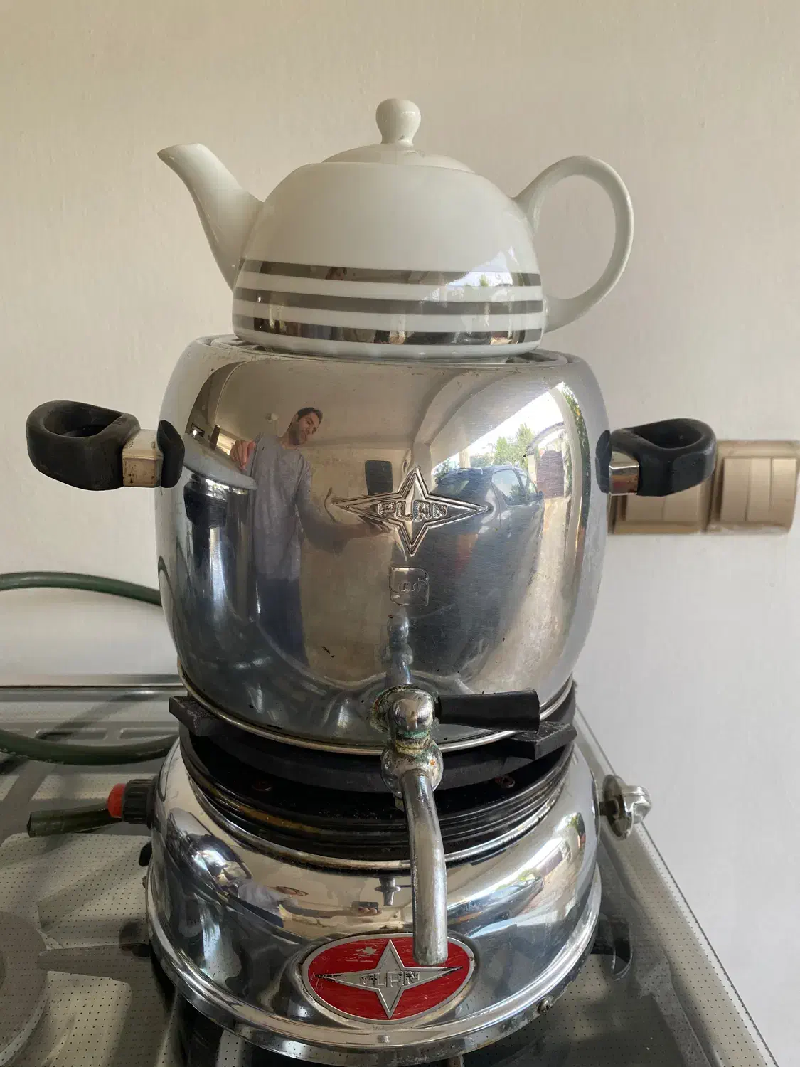 اجاق گاز تک شعله پلان با کتری و قوری|اجاق گاز و لوازم برقی پخت‌وپز|نشتارود, |دیوار