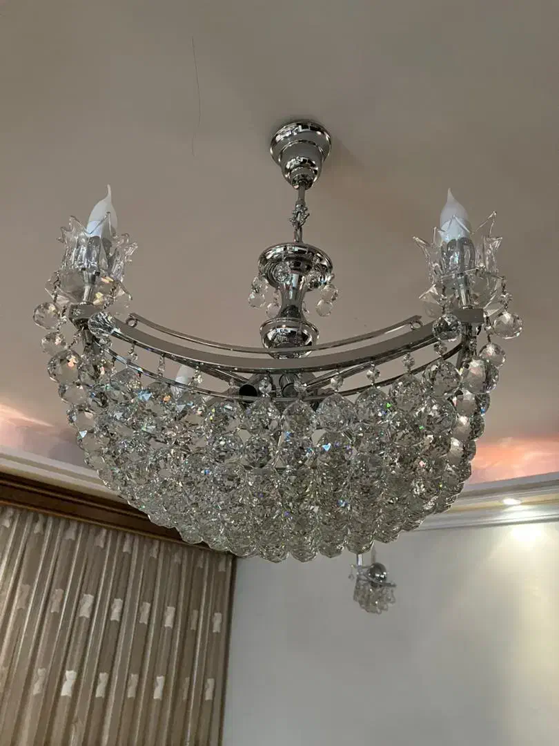 فروش دو عدد لوستر تمام کریستال|لوستر و چراغ آویز|تبریز, |دیوار