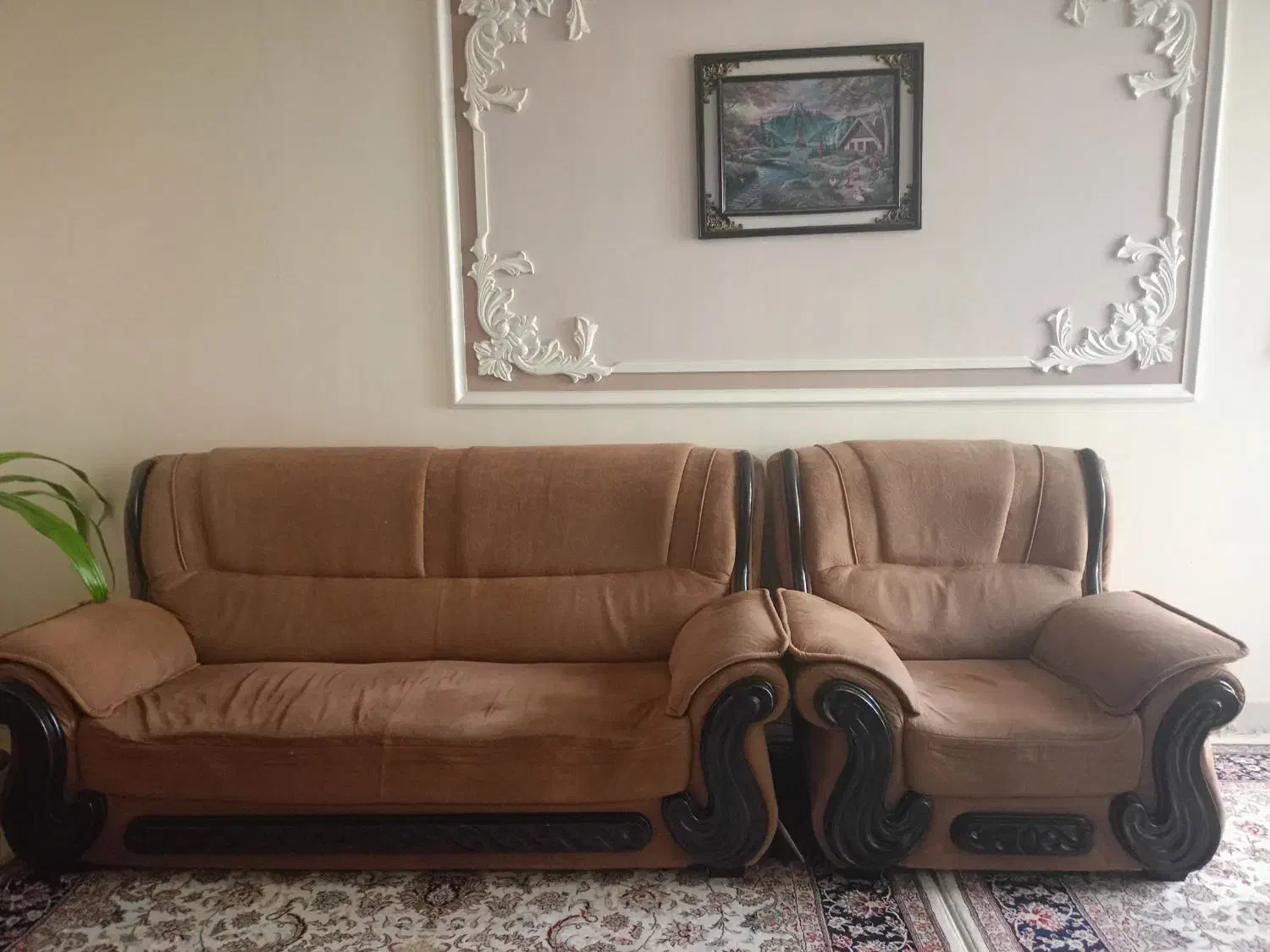 مبلمان کارکرده ۹ نفره|مبلمان خانگی و میز عسلی|کاشمر, |دیوار
