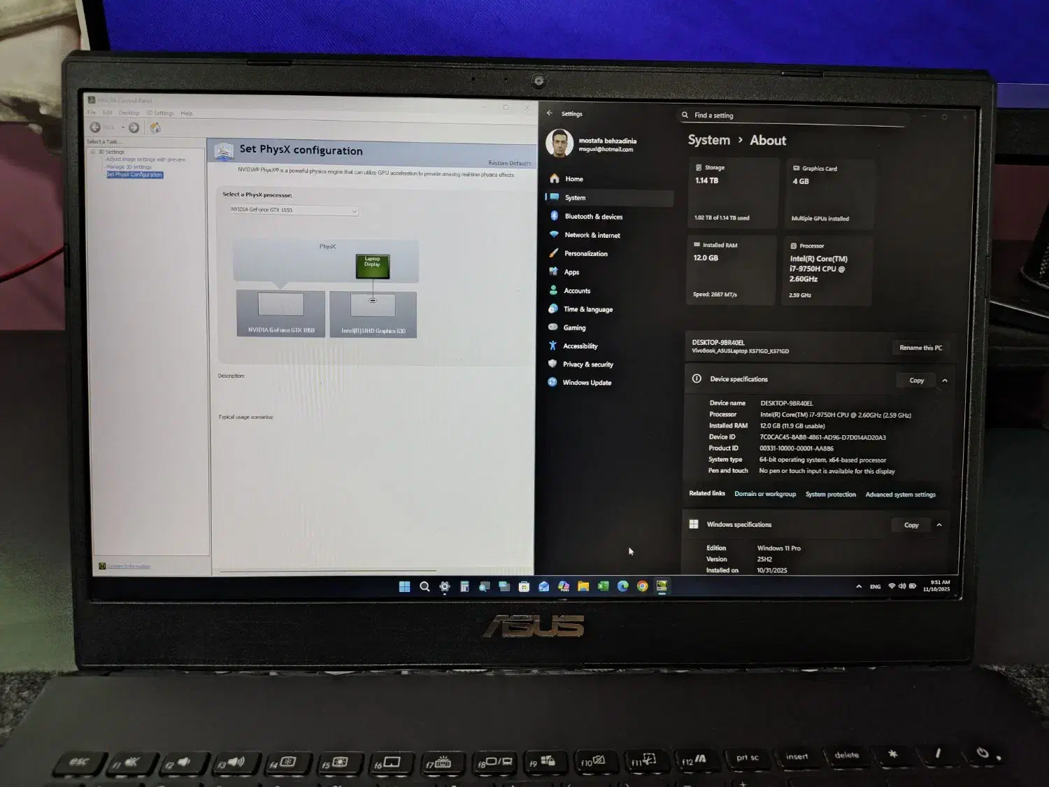 لپتاپ Asus K571 gd گیمینگ|رایانه همراه|قم, آزادگان|دیوار