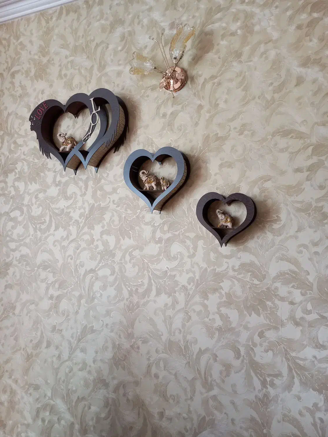 دکوری دیواری قلب|صنایع دستی و سایر لوازم تزئینی|تبریز, |دیوار