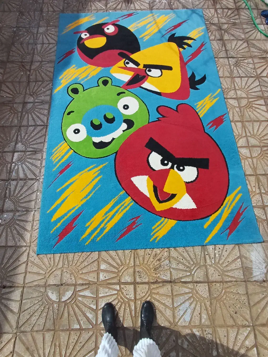 گلیم فرش ماشینی ۲در۳|گلیم، جاجیم، گبه|کرمان, |دیوار