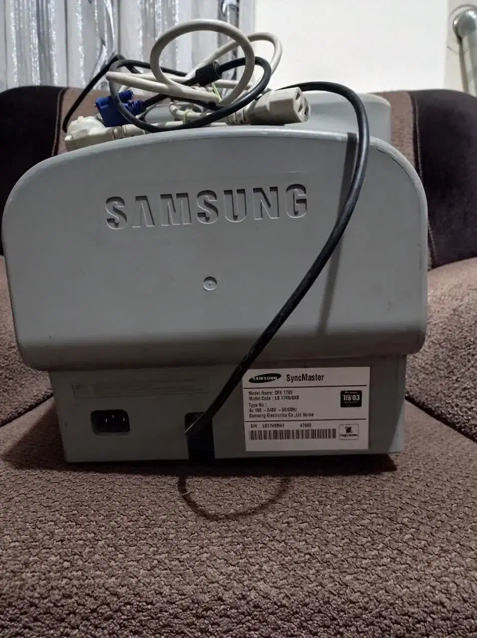 مانیتور ۱۷ اینچ سامسونگ|قطعات و لوازم جانبی رایانه|اصفهان, دوطفلان|دیوار